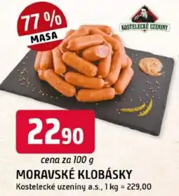 Trefa Kostelecké uzeniny moravské klobásky nabídka