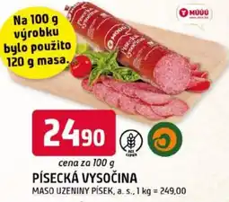Trefa Písečká Vysočina Maso uzeniny Písek nabídka