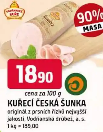 Trefa Kuřecí česká šunka nabídka