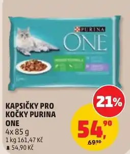Penny Market Kapsičky pro kočky Purina One nabídka