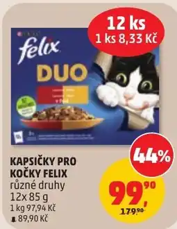 Penny Market felix duo kapsičky pro kočky nabídka
