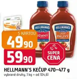 Trefa Hellmann's kečup nabídka