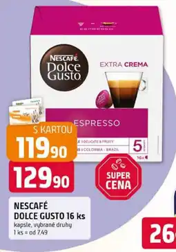 Trefa Nescafé Dolce Gusto espresso extra crema nabídka