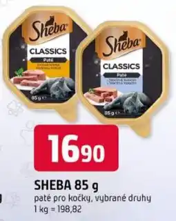 Trefa Sheba paté pro kočky, vybrané druhy nabídka