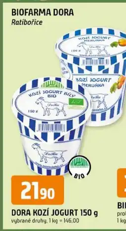 Trefa Dora koží jogurt nabídka