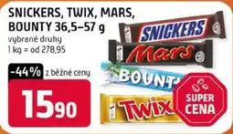Trefa Snickers, Twix, Mars, Bounty nabídka