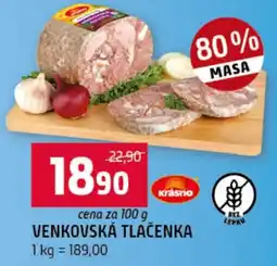 Terno Krášno venkovská tlačenka nabídka