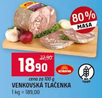 Krášno venkovská tlačenka