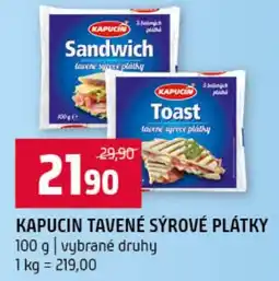 Terno Kapucin tavené sýrové plátky nabídka