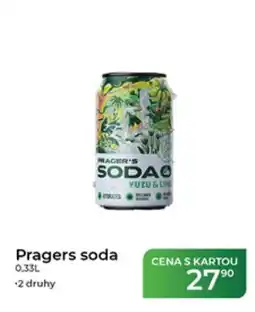 Tamda Foods Pragers soda nabídka
