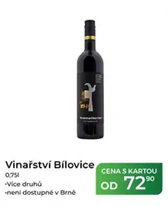 Tamda Foods Vinařství Bílovice nabídka