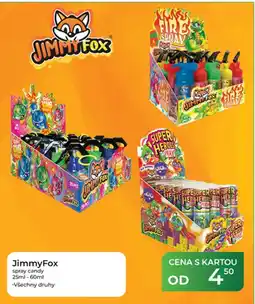 Tamda Foods JimmyFox spray candy nabídka