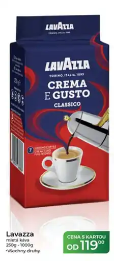 Tamda Foods Lavazza mletá káva nabídka