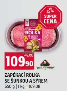 Terno Kostelecké uzeniny zapékací rolka se šunkou a sýrem nabídka