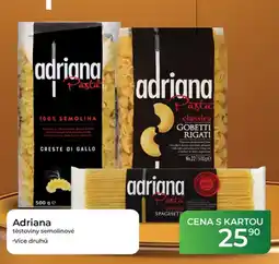 Tamda Foods Adriana těstoviny semolinové nabídka