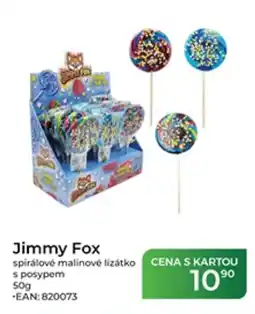 Tamda Foods Jimmy Fox spirálové malinové lízátko s posypem nabídka