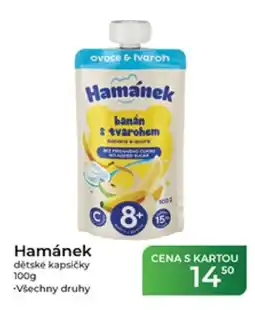 Tamda Foods Hamánek dětské kapsičky nabídka