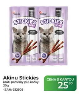 Tamda Foods Akinu stickies krůtí pamlinky pro kočky nabídka