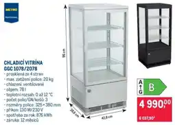 Makro Metro Professional chladicí vitrína ggc 1078/2078 nabídka