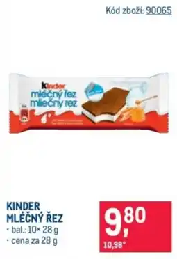 Makro Kinder mléčný řez nabídka