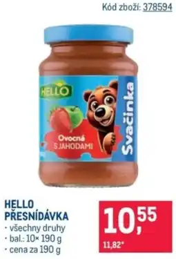 Makro Hello přesnídávka nabídka