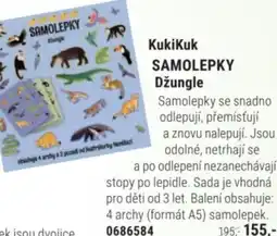 Knižní klub Kukikuk samolepky džungle nabídka