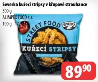 Severka kuřecí stripsy v křupavé strouhance