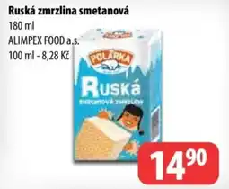 Partner Maloobchodní síť Polarka ruská zmrzlina smetanová nabídka