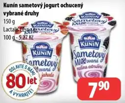 Partner Maloobchodní síť Kunin sametovy jogurt ochuceny nabídka