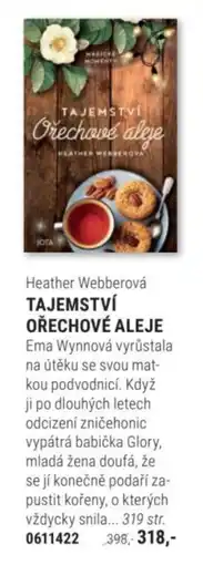 Knižní klub Heather Webberová Tajemství ořechové aleje nabídka
