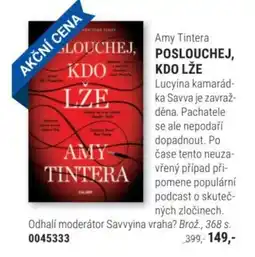 Knižní klub Amy Tintera poslouchej, kdo lže nabídka