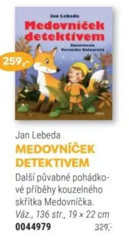 Knižní klub Jan Lebeda Medovníček detektivem nabídka