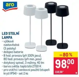 Makro Aro led stolní lampa nabídka
