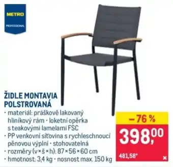 Židle montavia polstrovaná