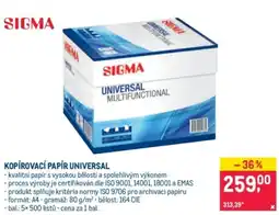 Makro Sigma kopírovací papír universal nabídka