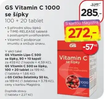 GS Vitamin C 1000 se šípkou