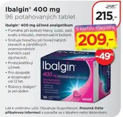 Magistra lékárny Ibalgin 400 mg nabídka