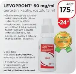 Magistra lékárny Levopront perorální kapky nabídka