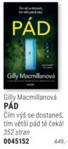 Knižní klub Gilly Macmillanová PÁD nabídka