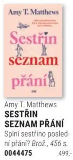 Knižní klub Amy T. Matthews Sestřin seznam přání nabídka