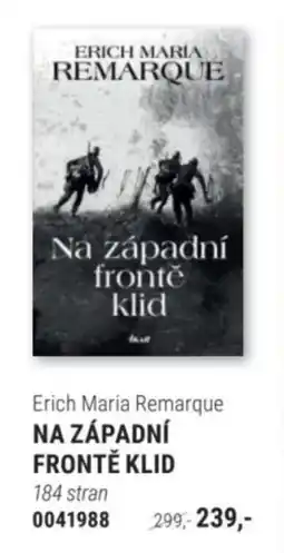 Knižní klub Erich Maria Remarque na západní frontě klid nabídka