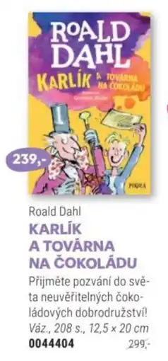 Knižní klub Roald Dahl Karlík a továrna na čokoládu nabídka