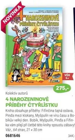 Knižní klub 4 narozeninové příběhy čtyřlístku nabídka