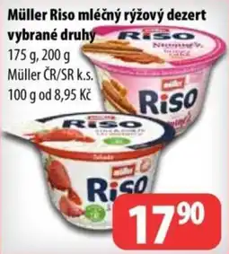 Partner Maloobchodní síť Müller Riso mléčný rýžový dezert nabídka