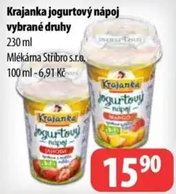 Partner Maloobchodní síť Krajanka jogurtový nápoj nabídka