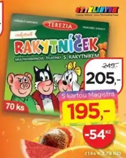 Magistra lékárny Terezia rakytníček multivitaminové želatinky s rakytníkem nabídka