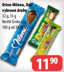Partner Maloobchodní síť Orion Milena, Deli vybrané druhy nabídka