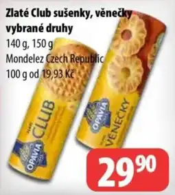 Partner Maloobchodní síť Opavia zlaté club sušenky věnečky nabídka