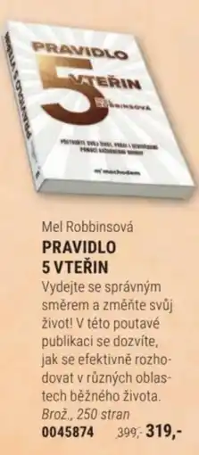 Knižní klub Mel Robbinsová Pravidlo 5 vteřin nabídka