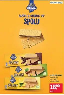Makro Opavia zlaté oplatky nabídka
